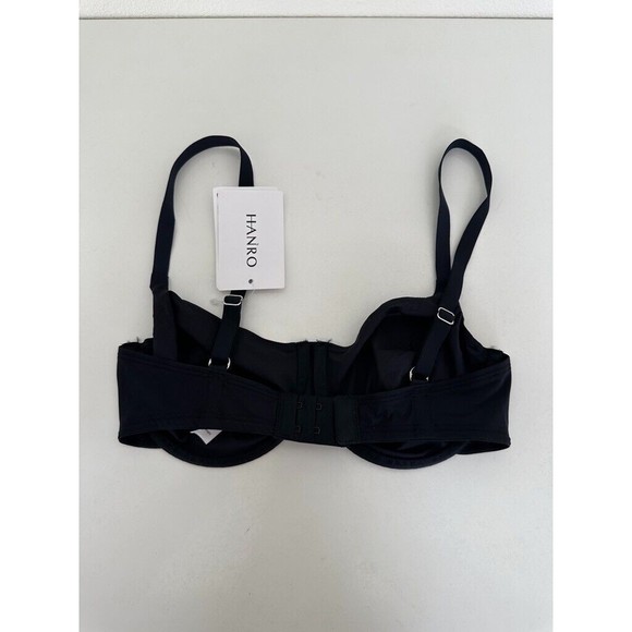 Hanro Women's Smooth Illusion Black Size 32D Comfort Tshirt Bra Underwire NEW - Picture 4 of 10